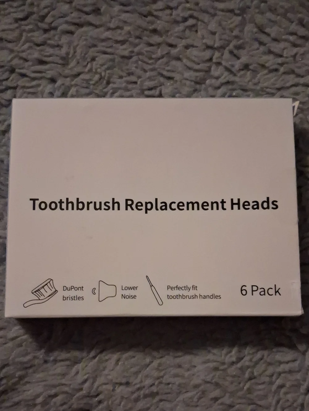Toothbrush Replacement Heads - White Box (6 Pack)